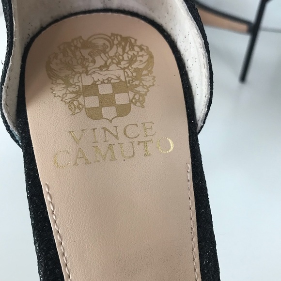 Vince Camuto Court Black Ankle Strap Sandals - Picture 4 of 14